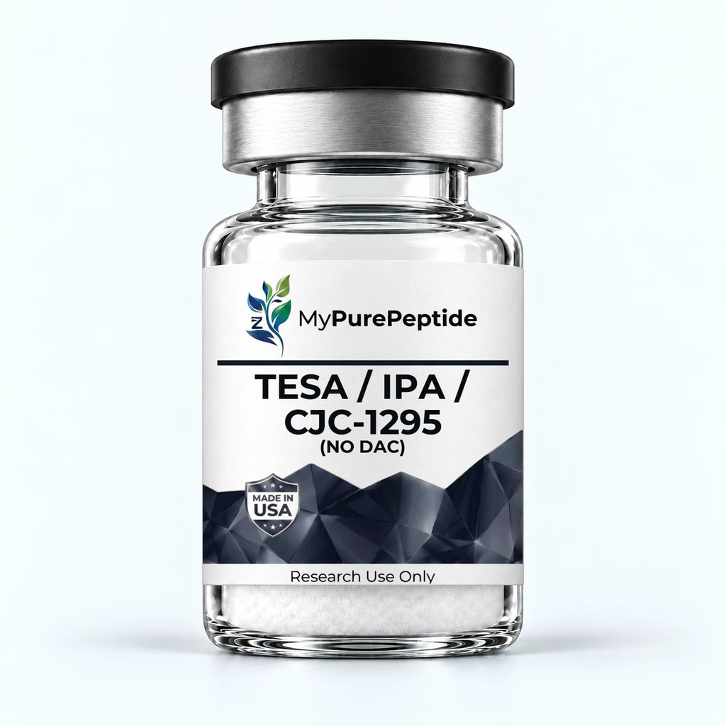 Tesamorelin + Ipamorelin + CJC No DAC 12mg Blend — MyPurePeptide vial
