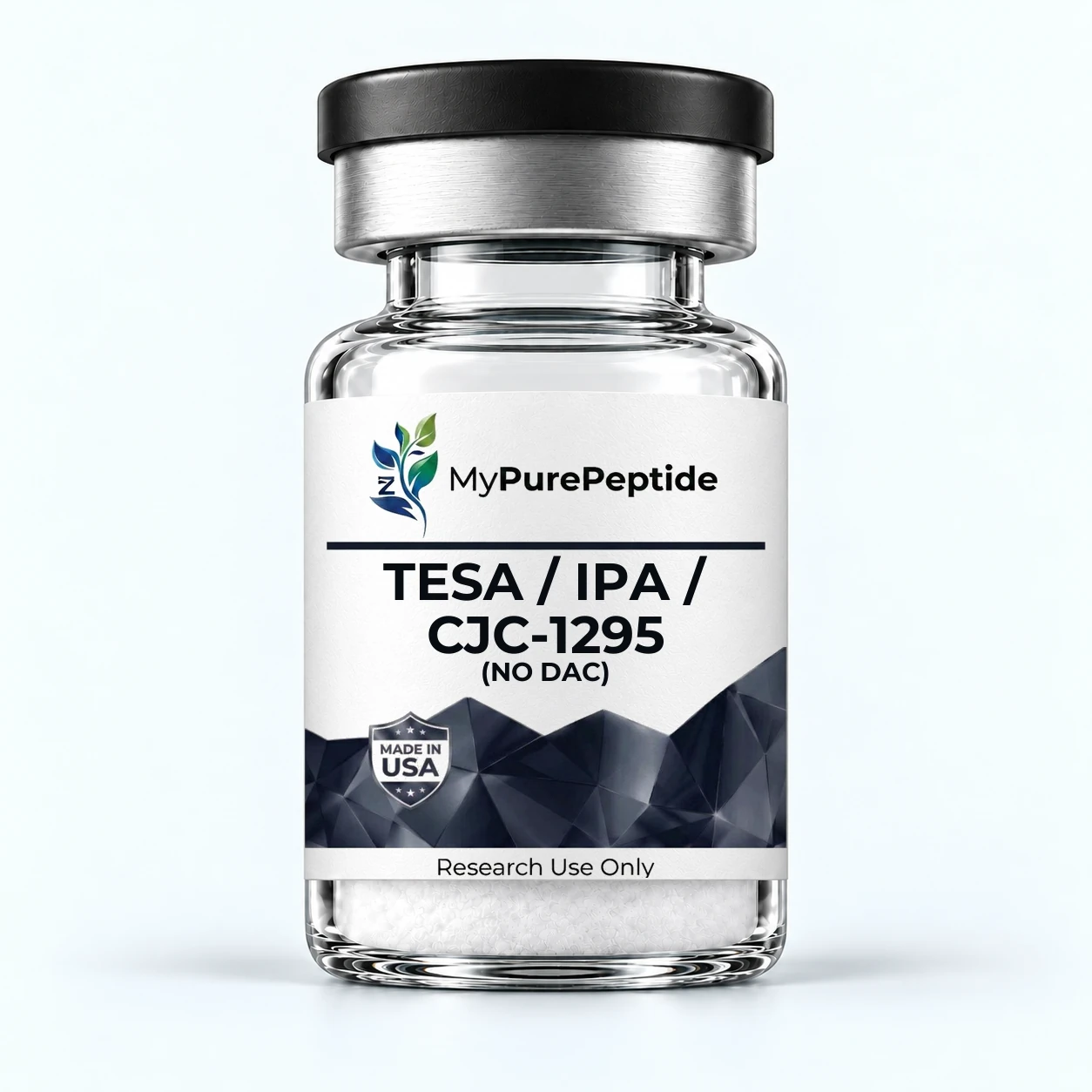 Tesamorelin + Ipamorelin + CJC No DAC 12mg Blend — MyPurePeptide vial