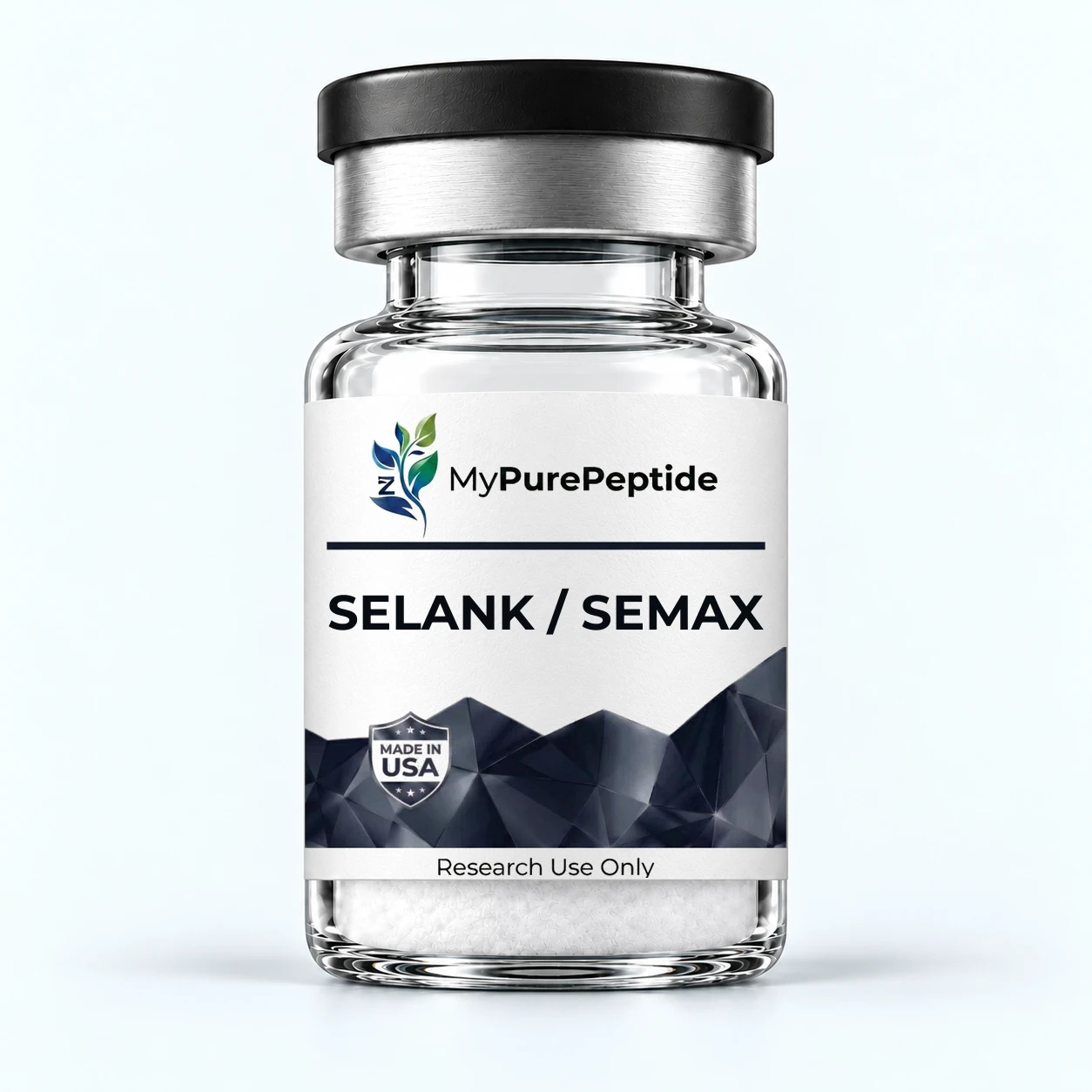 Selank / Semax Blend 20 mg — MyPurePeptide vial