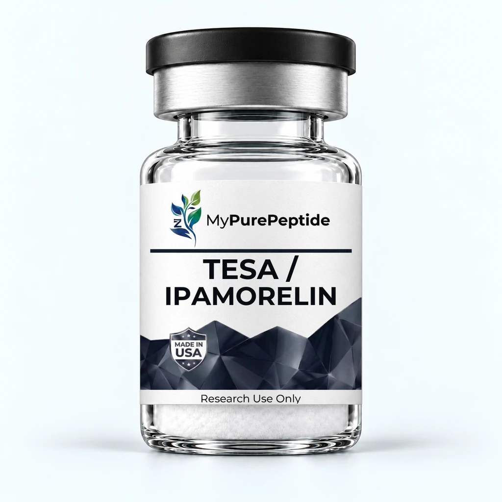 Tesamorelin & Ipamorelin 17mg — MyPurePeptide vial